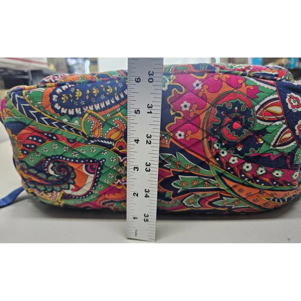 Vera Bradley Lilli Bell Paisley Quilted Cotton Backpack Multi-Color Boho Bag